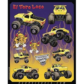 D'Cor 40-90-208 Dcor Decal Sheets El Toro Loco Ylw