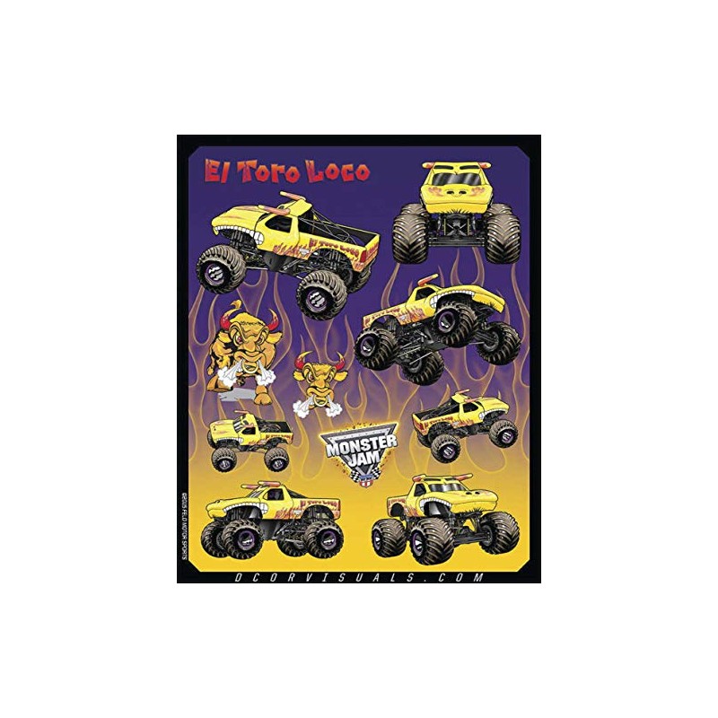 D'Cor 40-90-208 Dcor Decal Sheets El Toro Loco Ylw