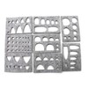 Buwei 8pcs Wool Felt Mold Needle Felting DIY Craft Stencil