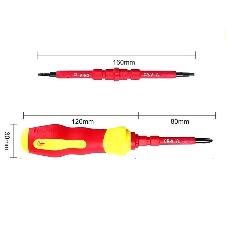CANOPUS Upgraded Insulated Magnetic Screwdriver Set, 14 in 1 Magnetic