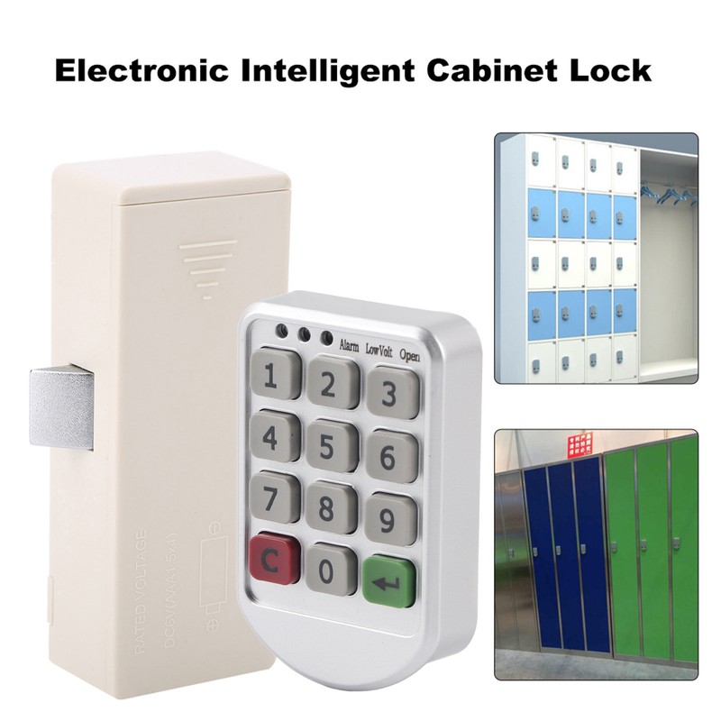 ABS Plastic Panel Digital Electronic Intelligent Password Keypad Number Cabinet