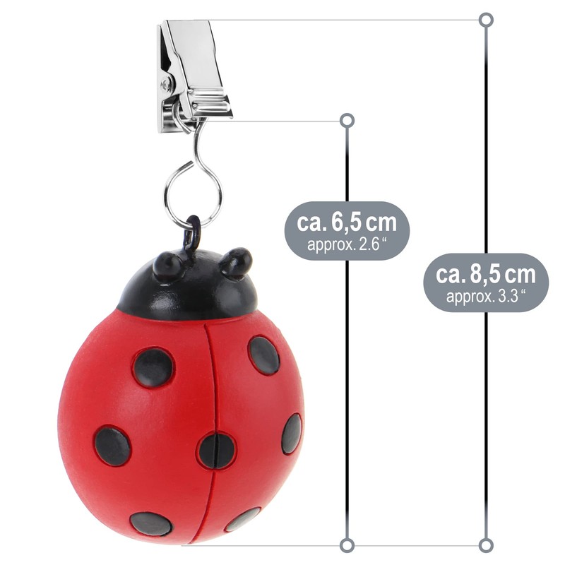 COM-FOUR® 8x tablecloth weights - weatherproof tablecloth weights with clip