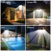 daphino Solar Lights Outdoor 2500LM Motion Sensor Outdoor Lights,3 Head