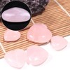 Duoleimi Rose Quartz Heart Worry Stone - 45 mm Rose