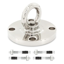 Premium stainless steel bracket up to 250 g for hanging chairs, hammock, punch bag, sling trainer, yoga towel, sun sail, nest swing, hammock, seating, swing.