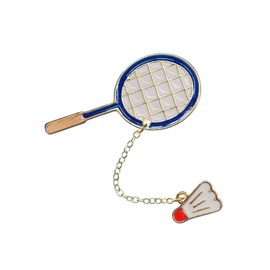 Miniblings Badminton Rackets Enamelled Brooch Pin Badge Button Ball Badminton