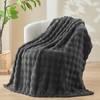 NEWCOSPLAY King Blanket for Couch Dark Grey Super Soft Flannel