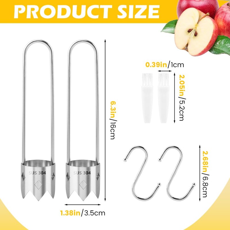 Removal Tool for Fruit Core, Home Fruit Corer Set, With