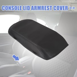 Car Center Console Cover Armrest Seat Box Cover Protector Replacement Microfiber Leather for Toyota Camry 2007-2011 Black Arm Rest Cover