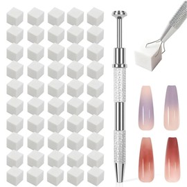 サムコス ネイルスポンジ 使い捨てスポンジ 50個入り ネイルツール ネイル グラデーション ネイルアクセサリー 豆腐キューブ 勾配染色 ネイルアート