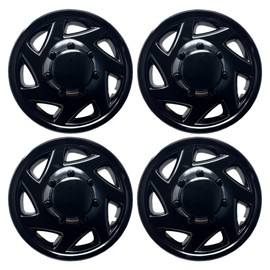 HubStar Hubcap Replacement for Ford Van 1998-2023, Gloss Black, Sturdy 16-inch Wheel Cover (1 Piece)