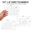 3Pcs Free Motion Quilting Templates, Acrylic Quilting Rulers for Industrial
