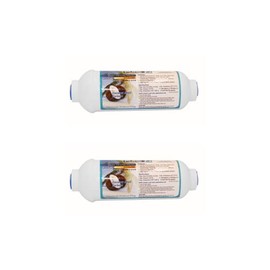 PureT IL-6W-C-EZ38-2, 6"x2" (3/8" EZ Connect) Inline Post GAC Carbon Filter - NSF Certified - Reverse Osmosis Water Filter, Lifetime of 1 Year or 700 Gallons (2 Pack)