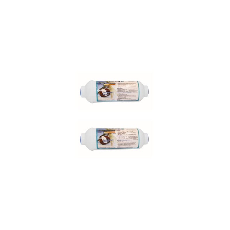 PureT IL-6W-C-EZ38-2, 6"x2" (3/8" EZ Connect) Inline Post GAC Carbon