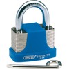 Draper 64158 48 mm Resettable 4-Number Combination Laminated Steel Padlock