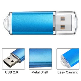 TOPESEL 32GB 10 Pack USB Flash Drive Flash Drive 2.0 Memory Stick Fold Storage Thumb Stick Jump Drive Pen Swivel Design for PC laptops, Tablets, TVs, car Audio (5 Mixed Colors)