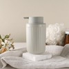 BosilunLife Grey Soap Dispenser Set - 2 Pack 12oz Ceramic