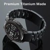 synsing 26mm Titanium Metal Quick Release WatchBand Compatible for Fenix