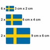 Generisch Set of 10 Flag Stickers Sweden Car Sticker