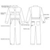 HISEA Men's Long Sleeve Coverall, Stain & Wrinkle Resistant Mens