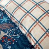 Happy Linen Company Winter Stags Blue Single Reversible Duvet Cover