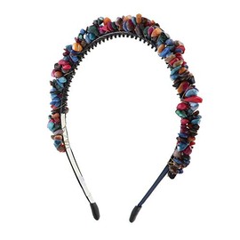 DaCee Designs Accessories Colored Shell Headband for Women and Girls- Bright Mix