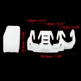 X AUTOHAUX Car 3-Way Fuel Line Hose Plastic Clip 39.3 x 16.8 mm Pack of 20