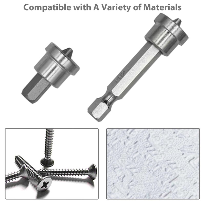 HAPPOW 10PCS Drywall Screw Depth Setter, PH2 Magnetic Positioning Screwdriver