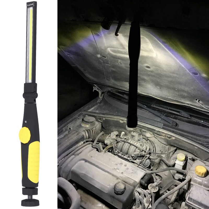 COB LED Work Light Rechargeable Magnetic Maintenance Lighting Emergency Yellow