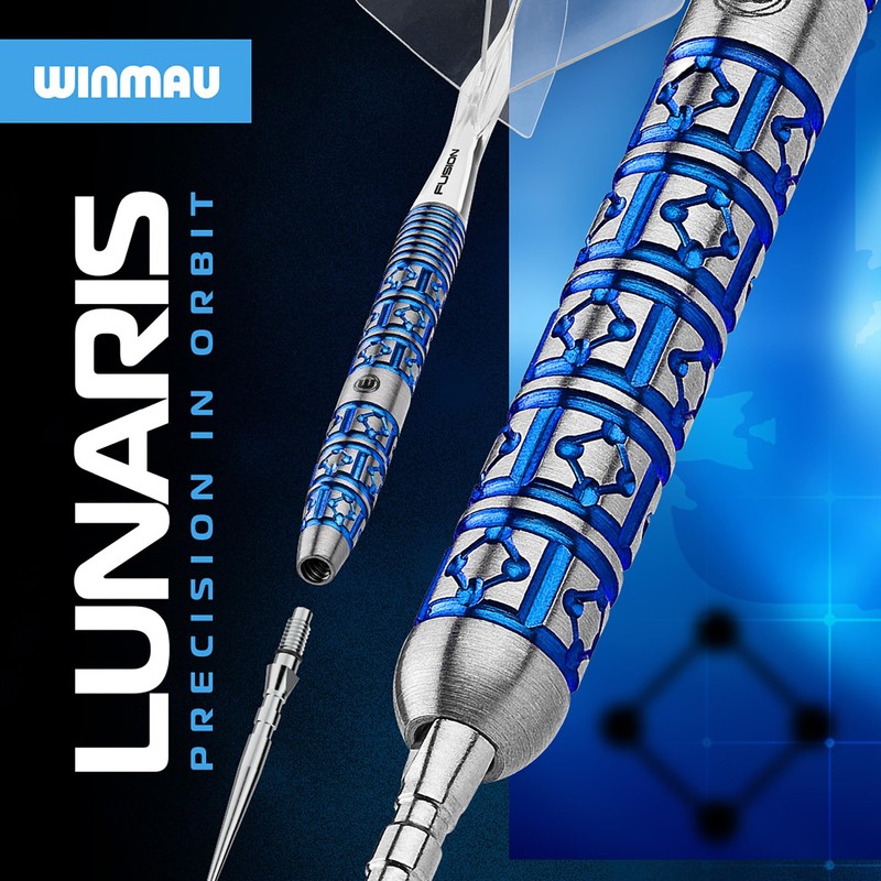 WINMAU Darts – Lunaris 90% Tungsten Darts Set | Fusion