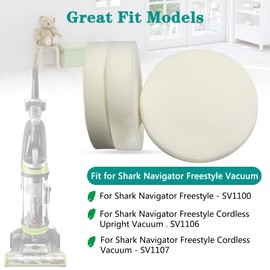 Syxtidy Filter Replacement for Shark Navigator Freestyle SV1106, SV1107, SV1100,SV1112 Vacuum, Part # XF1100T, 6 Pack