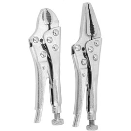 Orbitron 2pc Mini Locking Long Nose Mole Vice Welding Grip Clasp Small Adjustable Pliers (2589)