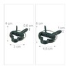 Relaxdays Plant Growing Supports, Stable Plant Clips, Twist Ties, Binding