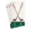 Caspari Golfing Paper Guest Towel Napkins - Two Packs of