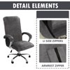 DKSLIPGO Velvet Office Chair Cover with Arm Covers - Stretch