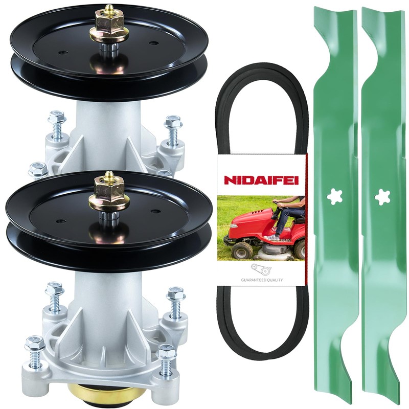 2Pcs 587819701 Spindle Assembly for Husqvarna 46" Deck Rebuild Kit
