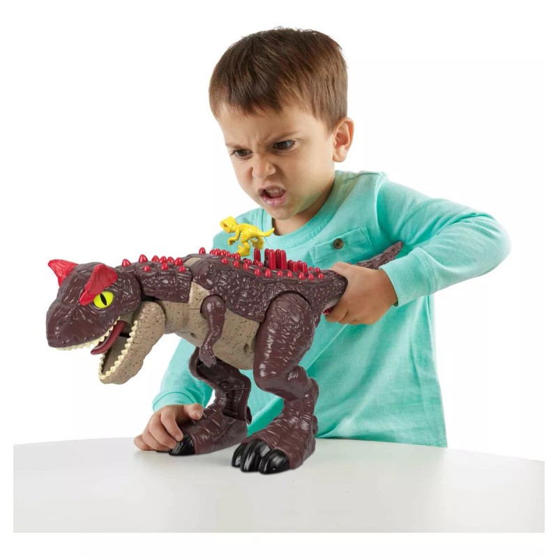 Imaginext Jurassic World Dinosaurio Carnotaurus Modo Defensa