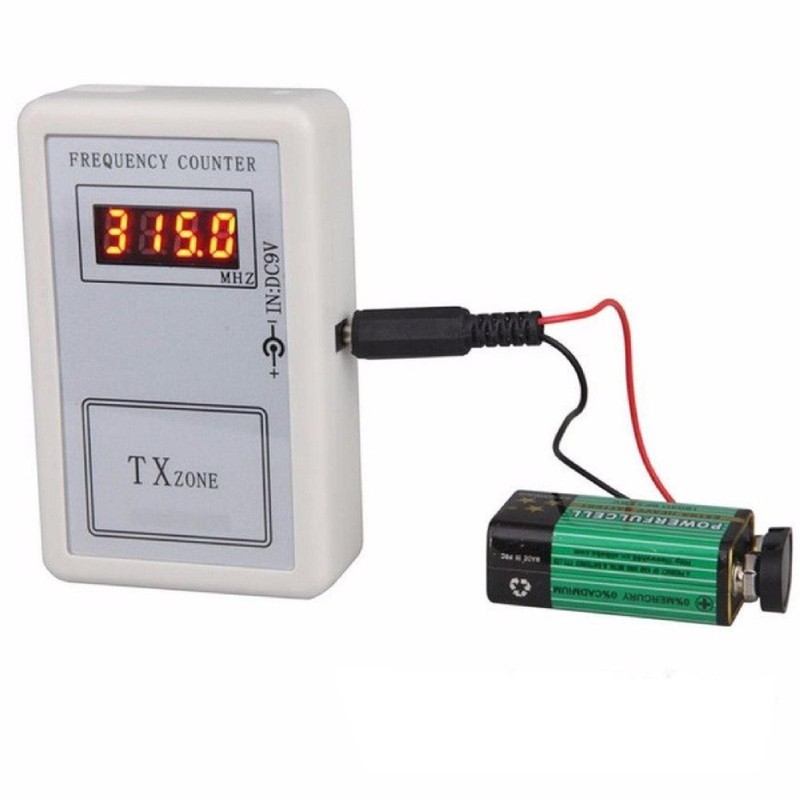 1 x Frequency Counter + Power Cable, Handheld Frequency Detector
