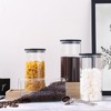 ZOMUIA Glass Coffee Containers Airtight Coffee Bean Storage Jars with