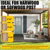 Qrooviiy 4"x4"(Actual:3.5"x3.5") Heavy Duty Post Base,Wood Fence Post Anchor Bracket,Black