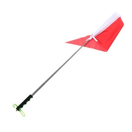 VICASKY 1.2m Portable Hand Flag for Tour Guide Traffic Signal Flag Bright Colors School Field Trips