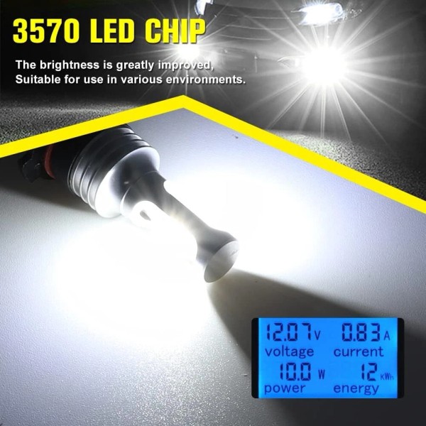 Bricologht 9006 9005 LED Headlight KIT Combo Bulbs High Low