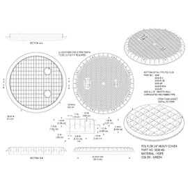 Polylok 24" Heavy Duty Cover/Lid for Corrugated Pipe (PN: 3008-HD)