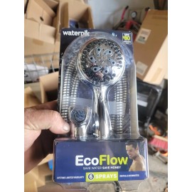 Waterpik EcoFlow Hand Held Shower Head 6-mode Chrome - Waterpik