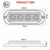 Krtopo 10 x Side Marker Light 12/24 V Trailer Side