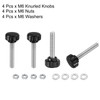QUARKZMAN 4 Sets Knurled Knobs Knurled Screw Screws with Nuts