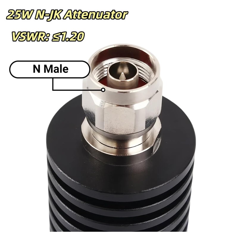 25W N Fixed Attenuator - 25 Watt Attenuator 50 Ohm