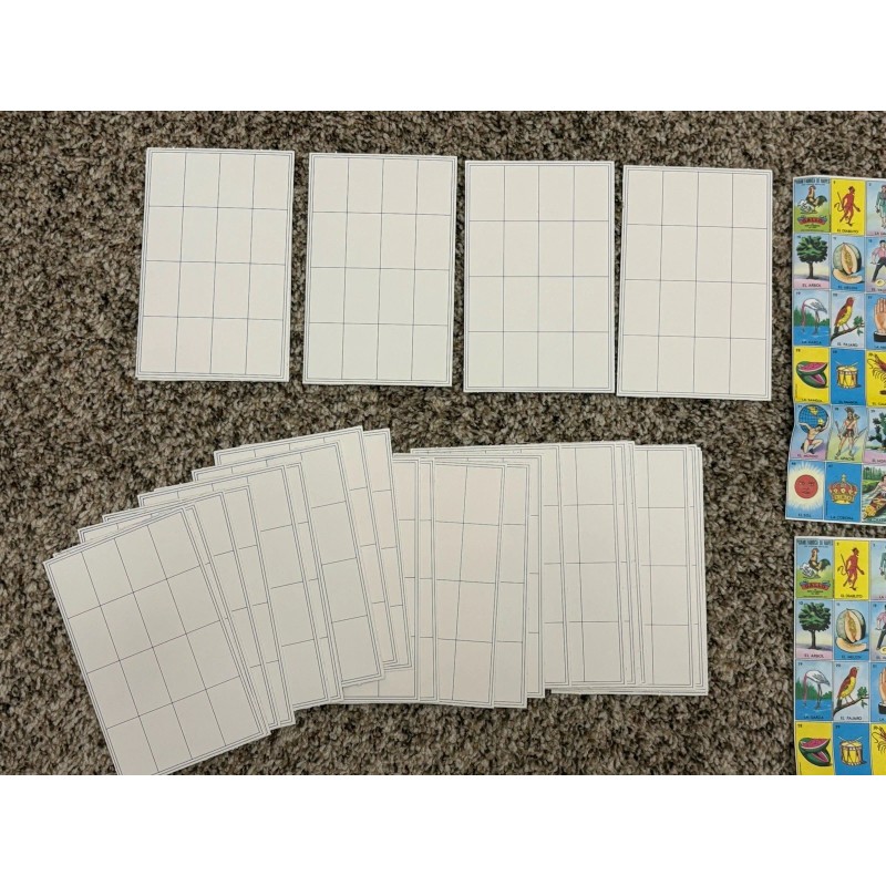 Don Clemente Mexican Loteria 10 Hojas Sheets 1.5” & 30