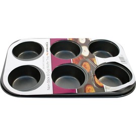 Prima 15109C Non Stick Muffin Baking Tray 1-Piece, Black