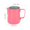Milk Frothing Pitcher Stainless Steel 380ml Pointed Spout Milk Froth